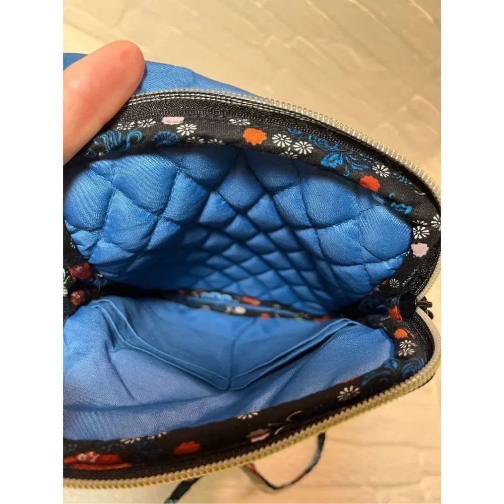 Flower Black Pattern Crossbody Bag - Picture 4 of 7